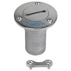 Picture of Whitecap Industries 6125C Stainless Steel Hose Deck Fill 1-1/2 Inch Water