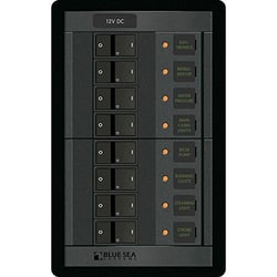 Picture of Blue Sea Systems 1200 12V DC 8-Position Vertical Circuit Breaker Panel