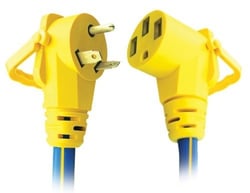 Picture of Voltec Industries 16-00504 30-50 Amp RV Right Angle Power Adapter E-ZEE Grip