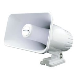 Picture of Speco SPC12RP 4x6 Weatherproof PA Speaker Horn 8 Ohm 15W White