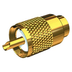 Picture of Shakespeare Antennas PL25958G Gold-Plated PL-259 Connector with UG-175 Adapter for RG-58