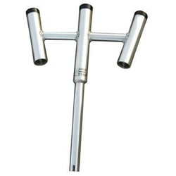 Picture of Wahoo Industries 104 Triple Rod Holder 30 Degree Bent Butt Aluminum