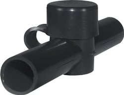 Picture of Blue Sea Systems 4002 Dual Entry PowerPost Cable Insulator Cap Black