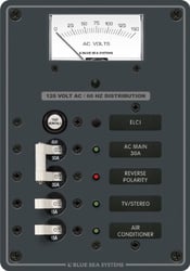 Picture of Blue Sea Systems 8102 ELCI Main with AC Panel - 30A 2 Position 120V