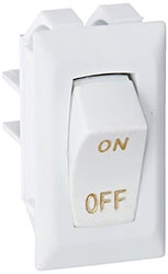 Picture of RV Designer S265 Rocker Switch 10A Black with Gold Text
