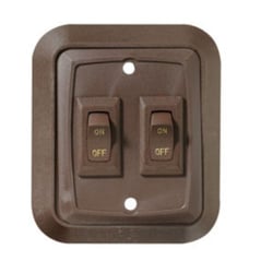 Picture of RV Designer S655 Dual Rocker Switch Plate Wall Mount Double