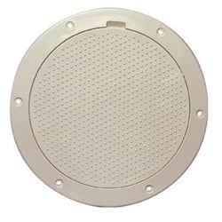 Picture of Beckson Marine DP63-N 6" Non-Skid Pry-Out Deck Plate Beige 6.5" Cutout