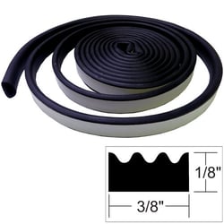 Picture of Taco Metals V30-0113B10-1 Weather Seal 1/8" x 3/8" Black EPDM Rubber 10 Foot