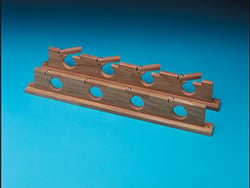 Picture of Whitecap Industries 60620 Teak Lock-In Four-Rod Storage Rack