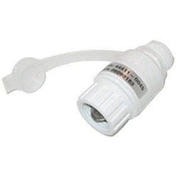 Picture of Jabsco 44411-0045 Inline Water Pressure Regulator 45 PSI White Straight Port