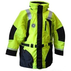Picture of First Watch AC-1100-HV-L Hi-Vis Flotation Coat USCG Type III Large Yellow