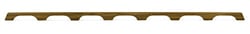 Picture of Whitecap Industries 60112 Teak Handrail 7-Loop 73 Inch