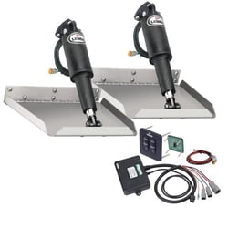 Picture of Lenco TT9X9E 9x9 Edge Mount Trim Tab Kit with Tactile Switch