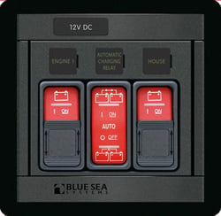 Picture of Blue Sea Systems 1148 Remote Control Panel with 3 Contura Switches