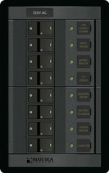 Picture of Blue Sea Systems 1228 Panel 360 120V AC 8-Position Circuit Breaker Panel