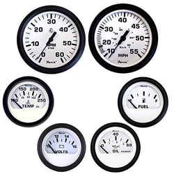 Picture of Faria Instruments KT9798 Euro Series 6 Gauge Inboard Set White
