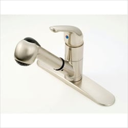 Picture of American Brass SL1000N Pull-Out Kitchen Faucet with Spray - Brushed Nickel