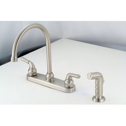 Picture of American Brass NN801GSN 8" Deck Mount Kitchen Faucet with Gooseneck Spout and Spray