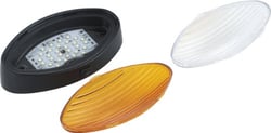 Picture of Ming's Mark 9090131 Black LED Oval Porch Light with On/Off Switch