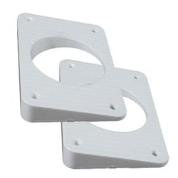 Picture of Taco Metals WP-150WHA-1 Wedge Plates for Grand Slam Outriggers - White