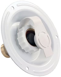 Picture of JR Products 62125 RV City Water Inlet Dish 1/2" MPT White