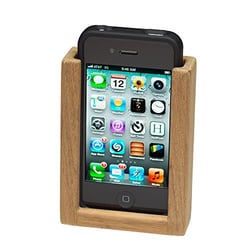 Picture of Whitecap Industries 63272 Teak iPhone Rack with Charging Cable Cutout