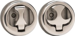 Picture of Whitecap Industries 6095C Slam Latch 316 Stainless Steel Locking I-Shaped Handle with Striker Plate