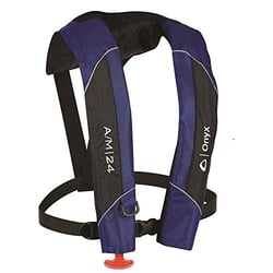 Picture of Onyx Outdoors 132000-500-004-15 A/M-24 Automatic/Manual Inflatable Life Jacket Blue