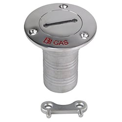 Picture of Whitecap Industries 6394C 2" Stainless Steel Gas Deck Fill with Hose