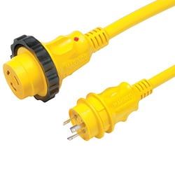 Picture of Marinco 35SPP 30 Amp 125V Shore Power Cord 35 Foot Yellow