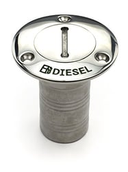 Picture of Whitecap Industries 6124C Stainless Steel Diesel Deck Fill 1-1/2" Hose