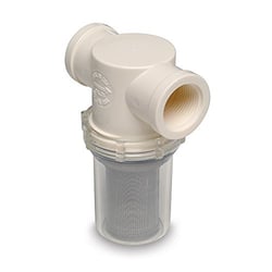 Picture of Shurflo 253-401-01 Raw Water Strainer 1-1/4" with Bracket and Fittings