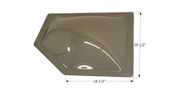 Picture of Icon 12207 Neo-Angle RV Skylight Dome 4-Inch Bubble Smoke