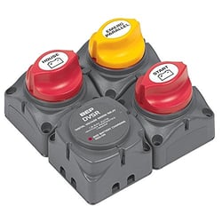 Picture of BEP Marine 716-SQ-140A-DVSR Battery Distribution Cluster Single Engine Dual Battery System