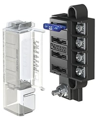 Picture of Blue Sea Systems 5045 ST Blade Compact Fuse Block 4 Circuit Common Source