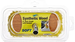 Picture of Starbrite 040170 8" Synthetic Wood Block Brush with Bumper Soft Yellow