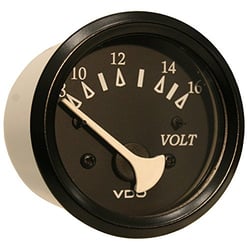 Picture of VDO Gauges 332-11805 Allentare Black Voltmeter 8-16V 52mm