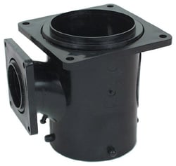 Picture of Valterra T1010 3" Sani Tee Reducing Fitting with Bayonet and Rotating Flanges