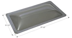 Picture of Icon Pistons 12198 RV Skylight SL1733S Smoke Tinted 17x33 Dome