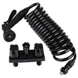 Picture of Dura Faucet DFSA186BK RV Exterior Quick Connect Spray Faucet Kit with 15ft Coil Hose