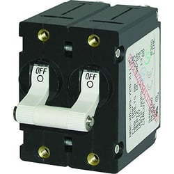 Picture of Blue Sea Systems 7295 A-Series Double Pole Toggle Circuit Breaker 32A White