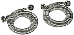 Picture of Pinnacle 182826 Braided Stainless Steel Washer Inlet Hoses 5 Foot Pair