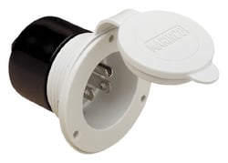 Picture of ParkPower by Marinco 150BBIWRV 15A 125V Power Inlet White