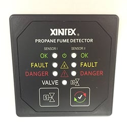 Picture of Fireboy P-2BS-R Propane Fume Detector Dual Channel with Solenoid Valve Control and 2 Sensors
