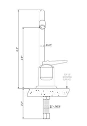 Picture of Dura Faucet DFDF350SN Fountain Faucet Brushed Satin Nickel Finish