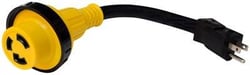 Picture of Valterra A10-1530DBK 15 Amp to 30 Amp RV Power Adapter Cord 12 Inch