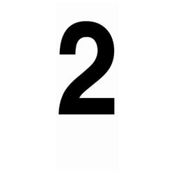 Picture of Hardline Products 17327 3-Inch Registration Numbers Letter O Black 2 Pack