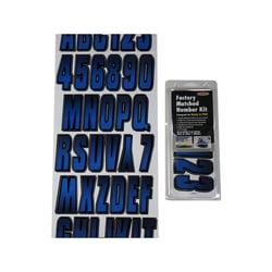 Picture of Hardline Products BLBKG300 Series 300 Registration Kit Carbon Fiber Blue-Black 3" A-Z 0-9 Decals