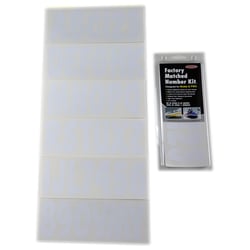 Picture of Hardline Products WHI200EC 3" Registration Kit White Cursive Font