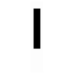 Picture of Hardline Products 17308 3-Inch Letter I Super-Stik Black Boat Registration
